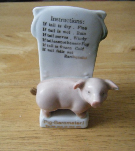 Antique ceramic pottery pig - antique,