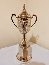 🏆 Silver Trophy 13” UnEngraved Vintage Used Cup Award Ideal Display Repurpose