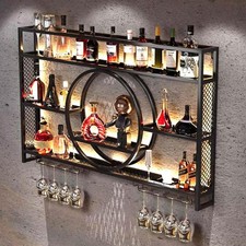 Wall Mounted LED Wine Rack