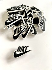 Black And White Nike Tick Swoosh Shoe Charm Jibbitz Widgets For Crocs 1 charm
