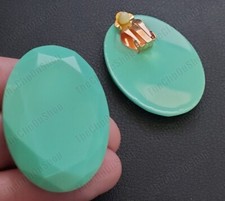 CLIP ON 4cm OVAL EARRINGS