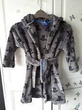 Boys play station dressing gown/robe fleece 3-4 years nightwear