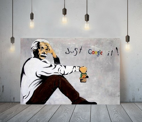 Banksy einstein just - banksy,