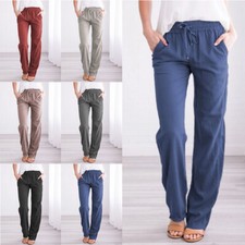 Women Cotton Linen Plain