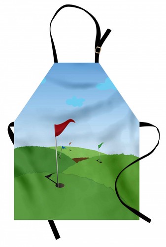 Golf course scene apron grassy - apron,