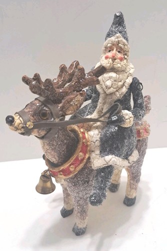 Whimsical santa reindeer - whimsical, on