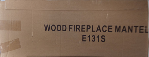 Brown wood fireplace mantel - brown,