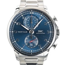 IWC Portuguese Yacht Club Chronograph IW390701 Blue Men's Used Watch #101121