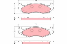 GDB1207 BRAKE PAD SET, DISC