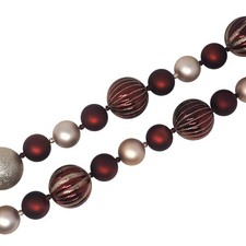 Christmas Bauble Garland Red