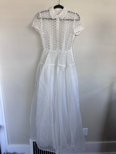 Vtg 1940s handmade sheer - handmade,