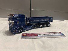 Corgi Modern Truck WSI 01-1718 Scania R6 Topline 4x2 Half Pipe Tipper Werth 1/50