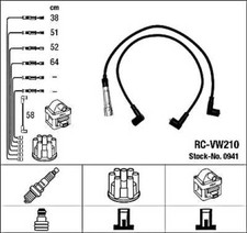 Black Ignition Cable Kit NGK
