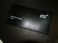 New Mont Blanc Montblanc leather bag pen EDT service guide warranty book booklet