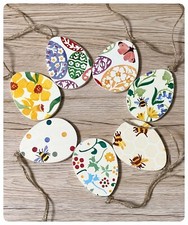 Wooden hanging egg ornament