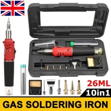 Cordless Auto Ignition Butane Gas Soldering Iron Kit Ignite Welding Torch Tool