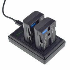 2 Battery +Slim Charger for