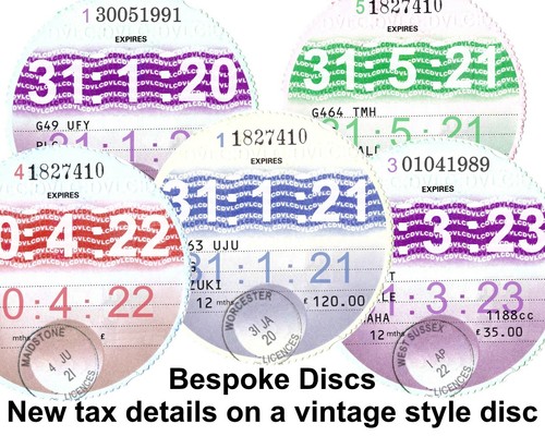 Vintage 1990s style car tax - style,