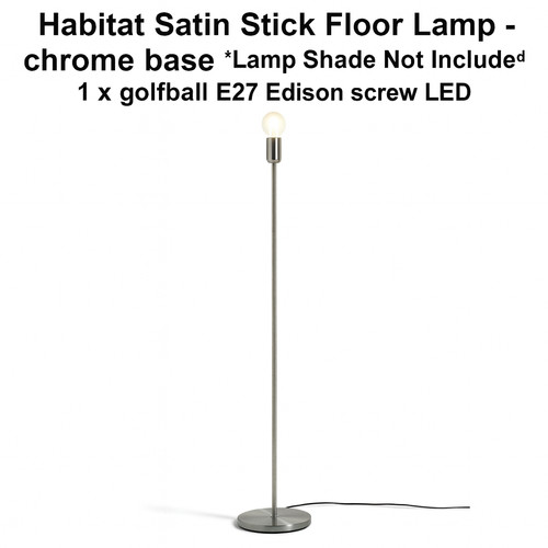 Floor lamp habitat satin stick - floor,