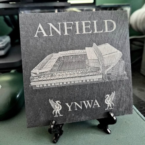Anfield engraved slate - anfield,