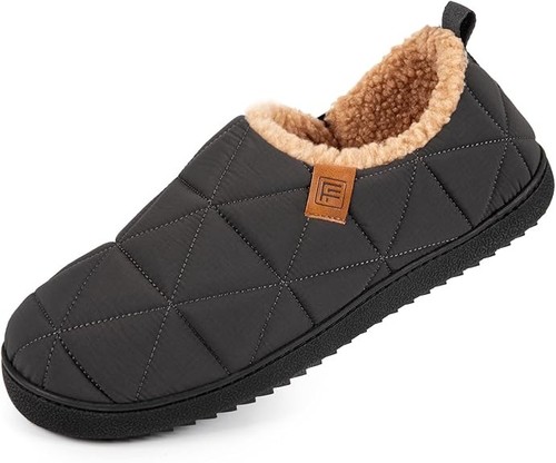 Men warm slippers quilted - men,