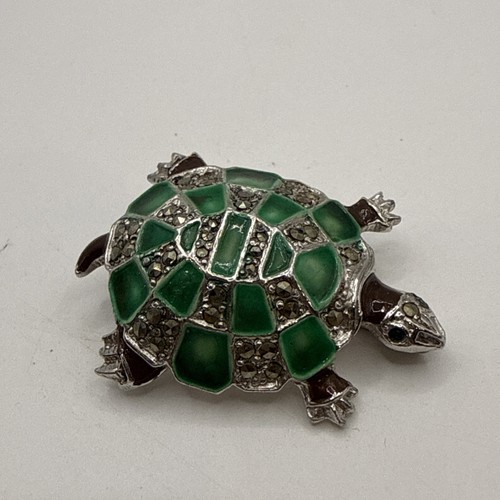 Vintage bjl marcasite turtle - vintage,