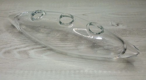 Clear handblown leonardo glass - handblown,