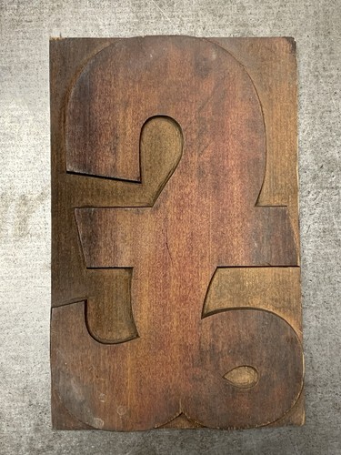 Large letterpress wood type - letterpress,