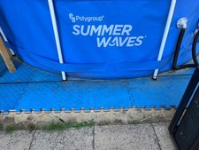 4.5kw Flowtide Heat source pump with 12ft Summer waves pool &  brand new liner 