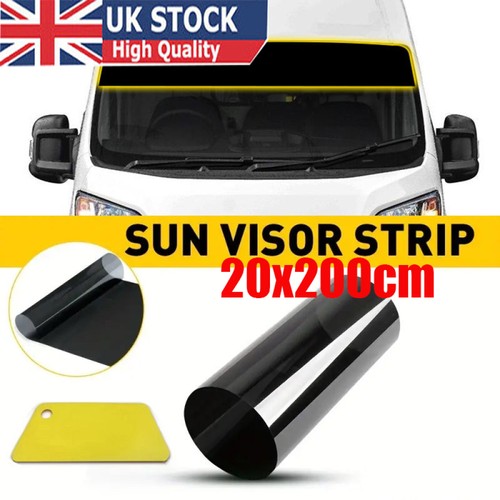 Vinyl sunstrip gloss black - vinyl,
