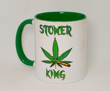 Stoner king mug weed spliff - king,