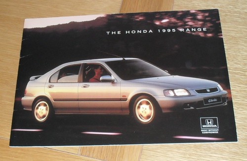 Honda range brochure - range, 1995