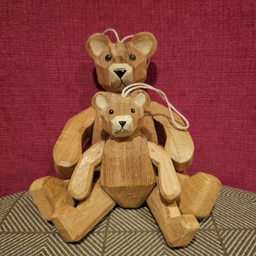 Vintage hand carved wooden - 2,