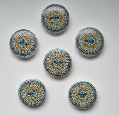Kaleidoscope patterned buttons - kaleidoscope,