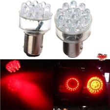 2x 18 Red LED 12v 380 LA S25 Stop Brake Tail Bulbs Lights Car Van Motorbike New