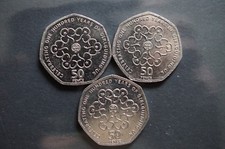 3 × 2010 Rare 50p coin