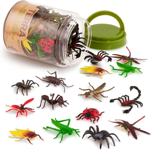 60pcs insects bugs toy - &,