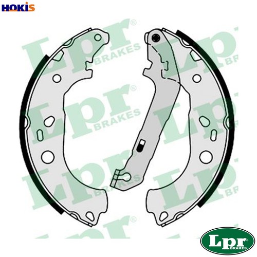Brake shoe set - 08600, for
