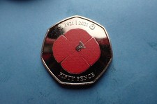Jersey, 50p Coin 2021 (Poppy)