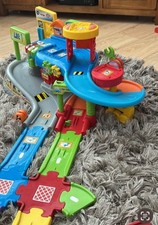 Vetech Toot Toot Garage Playset/ lots Extra Cars/ track IncludedSee Description.