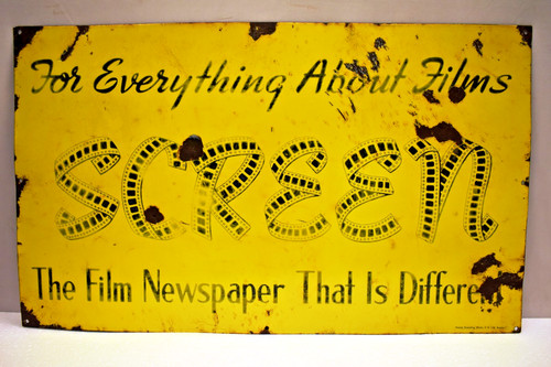 Vintage screen film newspaper - vintage,