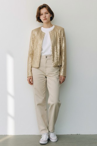 Fancy sequin cardigan - cardigan, bolero