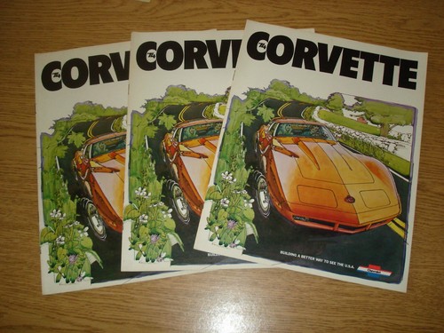 1973 corvette brochure lot - 1973, of