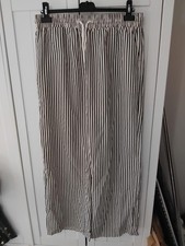 Black & White Striped Tiktok Trousers Size XL/14 New