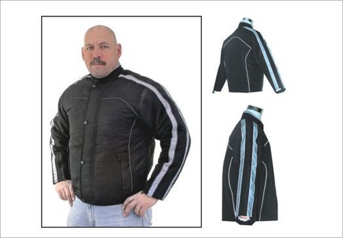Men leather motorcycle black - leather,