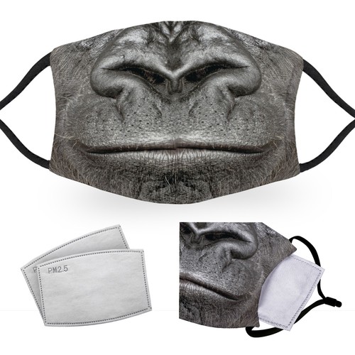 Gorilla mouth reusable - gorilla,