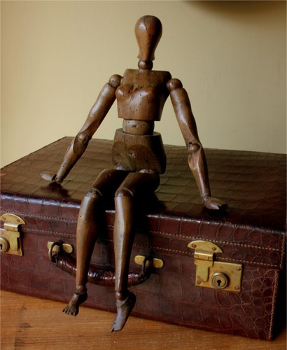 Antique female artist lay - antique,