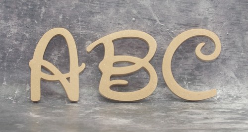 Plain wooden numbers cm - 10-50,