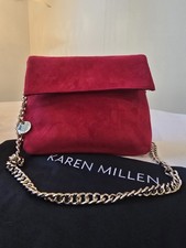 New karen millen red suede - millen,