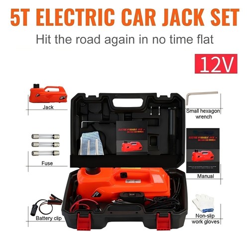 Electric car jack with tire - electric,